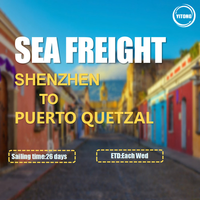 FOB CIF International Ocean Freight From Shenzhen To Puerto Quetzal Guatemala