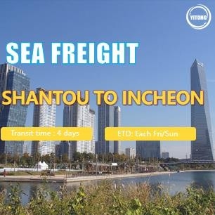 Shantou China To Incheon Sea Cargo Logistics