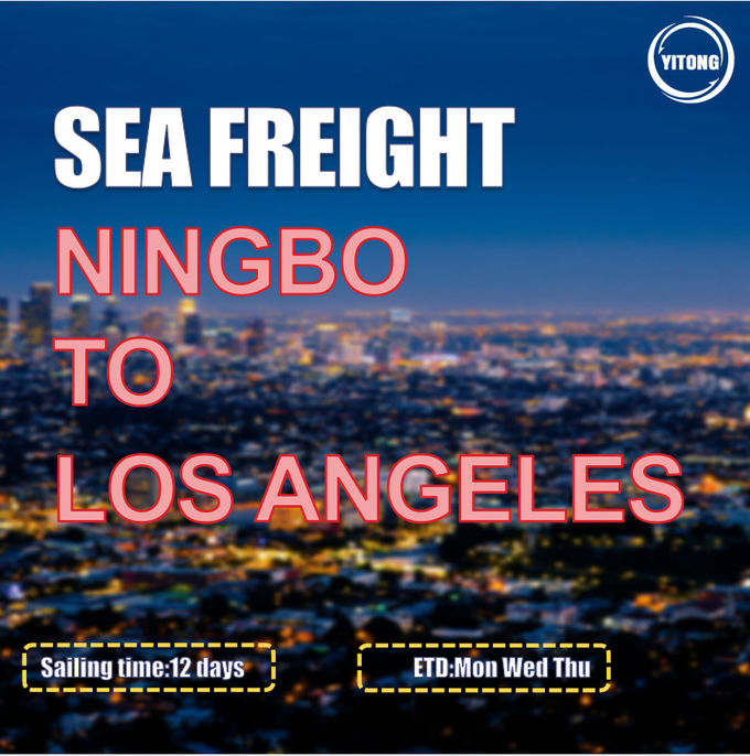 Short Transit Time 12 Days International Sea Freight From Ningbo To Los Angeles USA 0